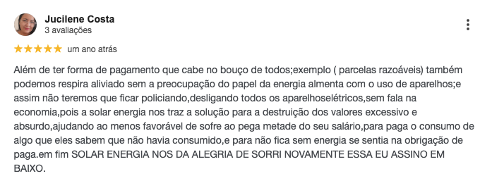Depoimento de Jucilene Costa